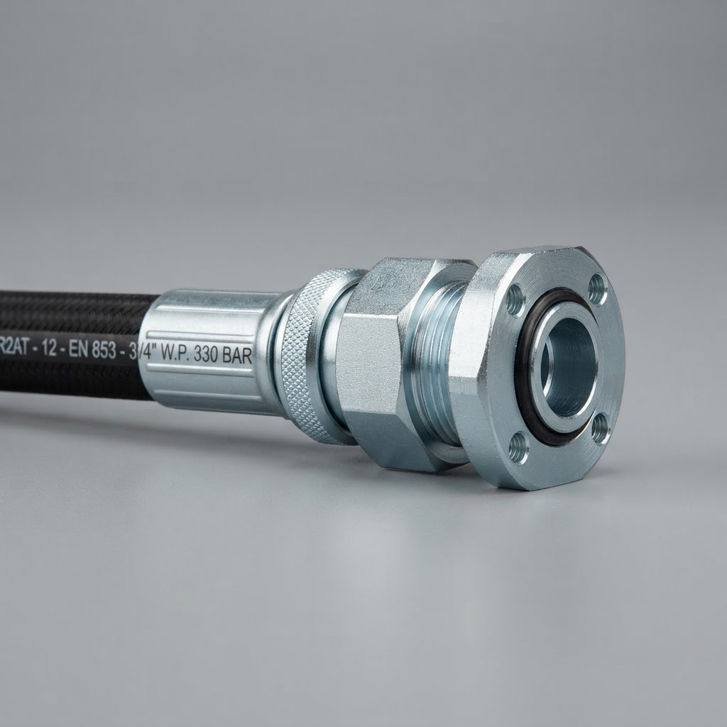 Quarter inch R2 double wire braid high pressure hydraulic hose