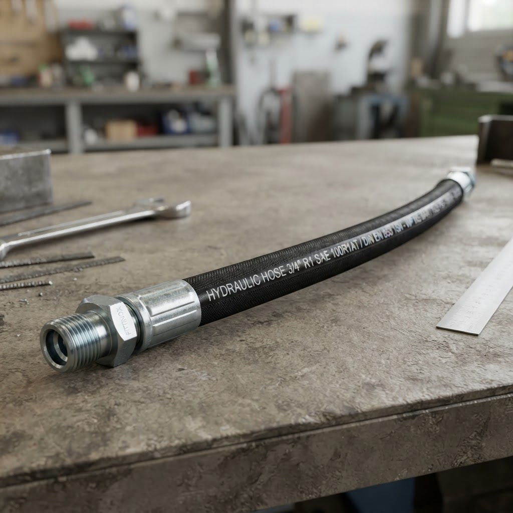 Three-quarter inch R1 hydraulic hose pipe