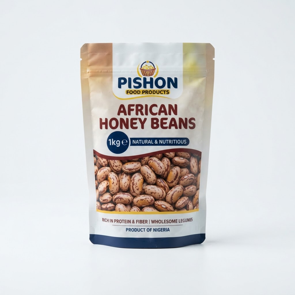 African Honey Beans 1kg pouch by Pishon Food Products