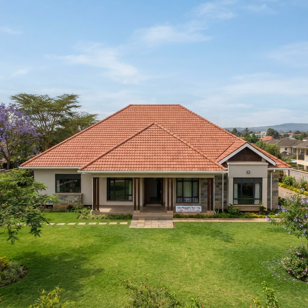 UCB Mangalore Roof Tiles on a residential building by Unique Concrete Builders Kenya