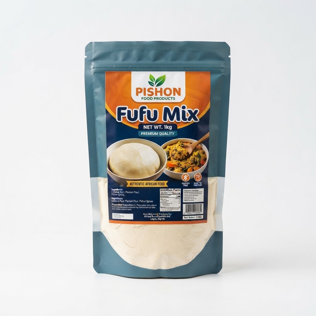 Fufu Mix 1kg pouch by Pishon Food Products