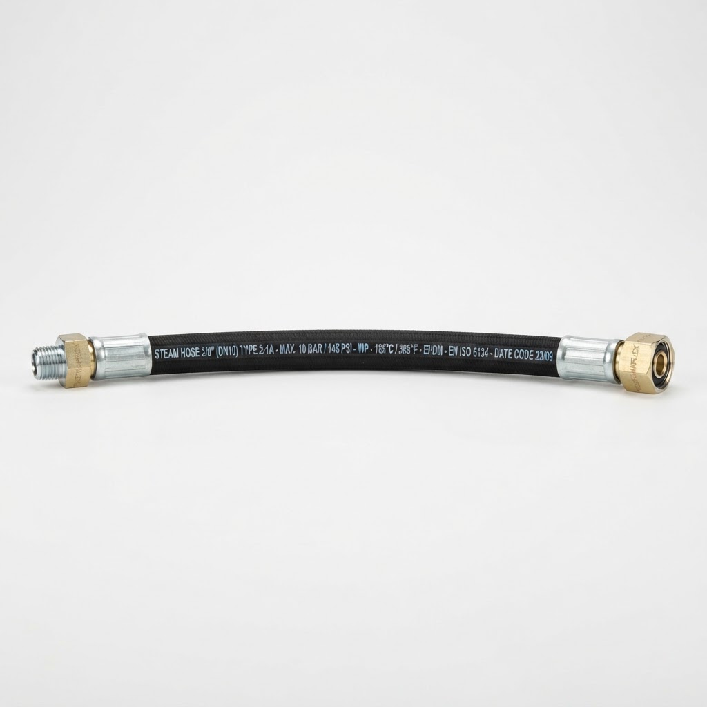 Steam hose three-eighth inch type 2-1A 10 bar